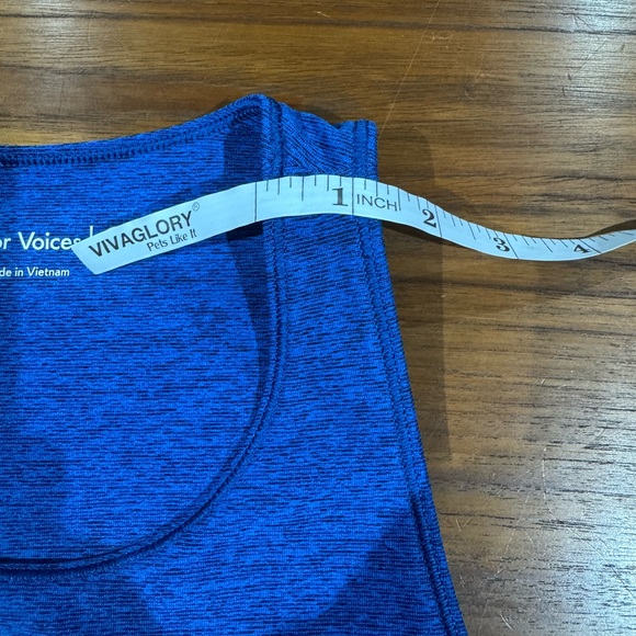 Outdoor Voices Blue Athena Crop Top Size L Cutout Workout Running Activewear - Picture 8 of 11